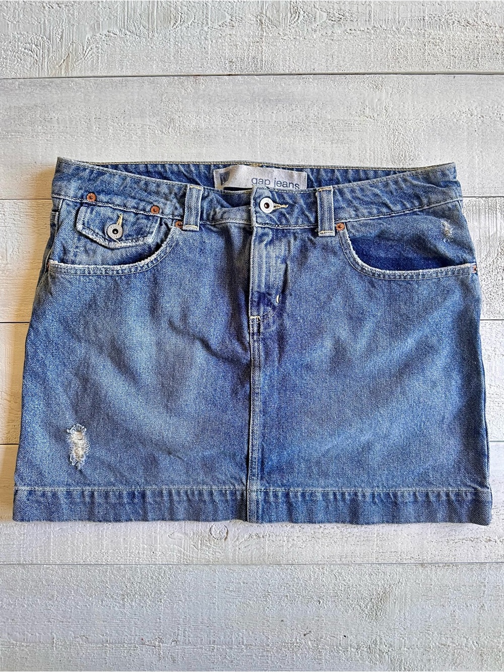Vintage GAP Jeans Denim Mini Skirt Size 12